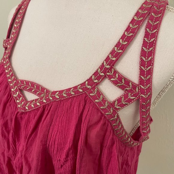 NWOT Strappy Vanessa Virginia Anthropologie Top - Pink - Picture 4 of 7